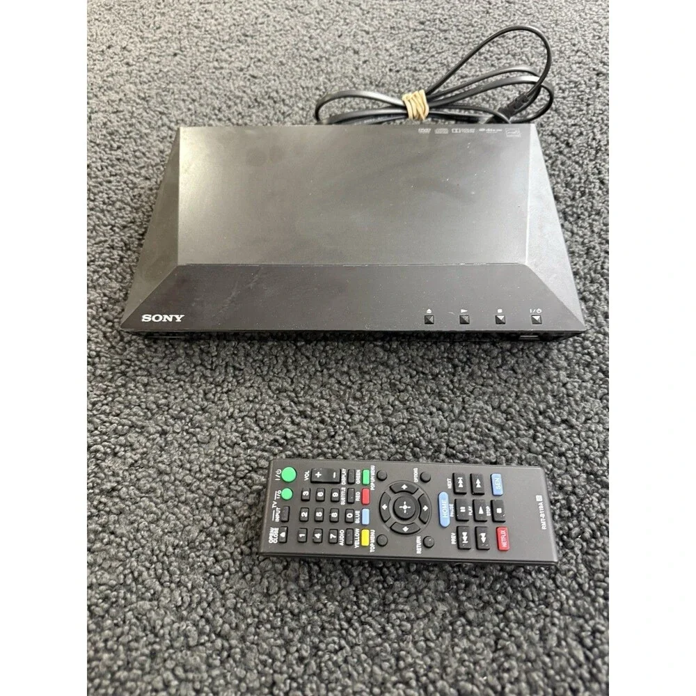 Sony BDP-S1100 1080p Blu-ray DVD Player with Remote + HDMI Cable Works Great!